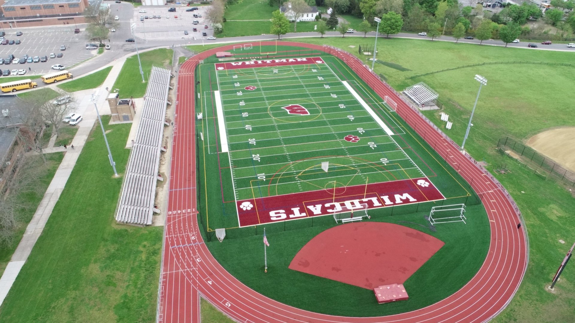 Walt Whitman High School Athletic Field Construction The Landtek Group