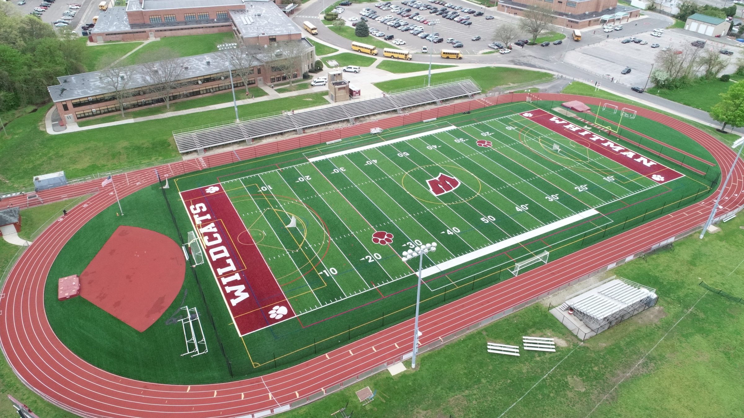 Walt Whitman High School Athletic Field Construction The LandTek Group