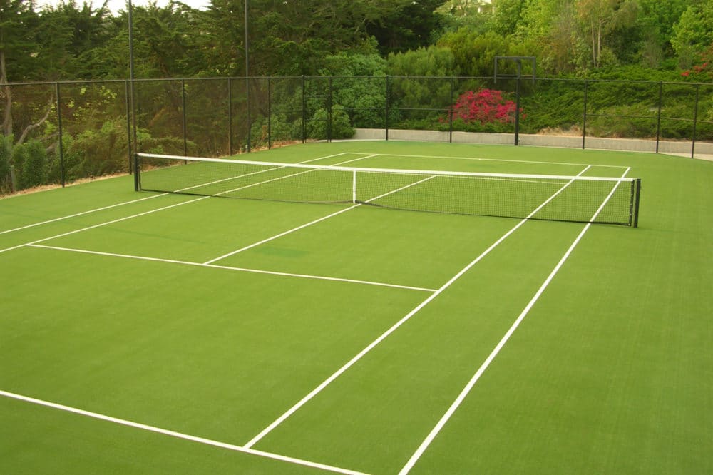 tennis court installation
