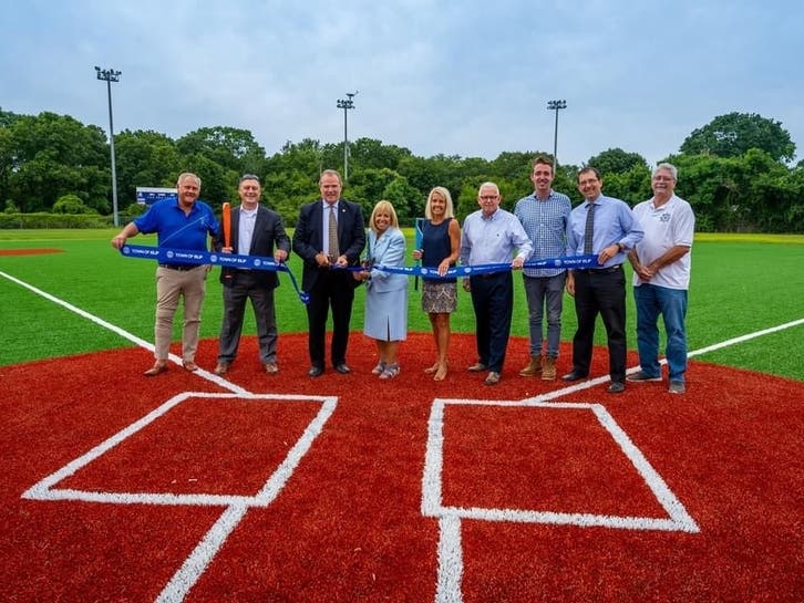 Brand New Turf Fields Installed At Sayville's Broadway Ave. Field