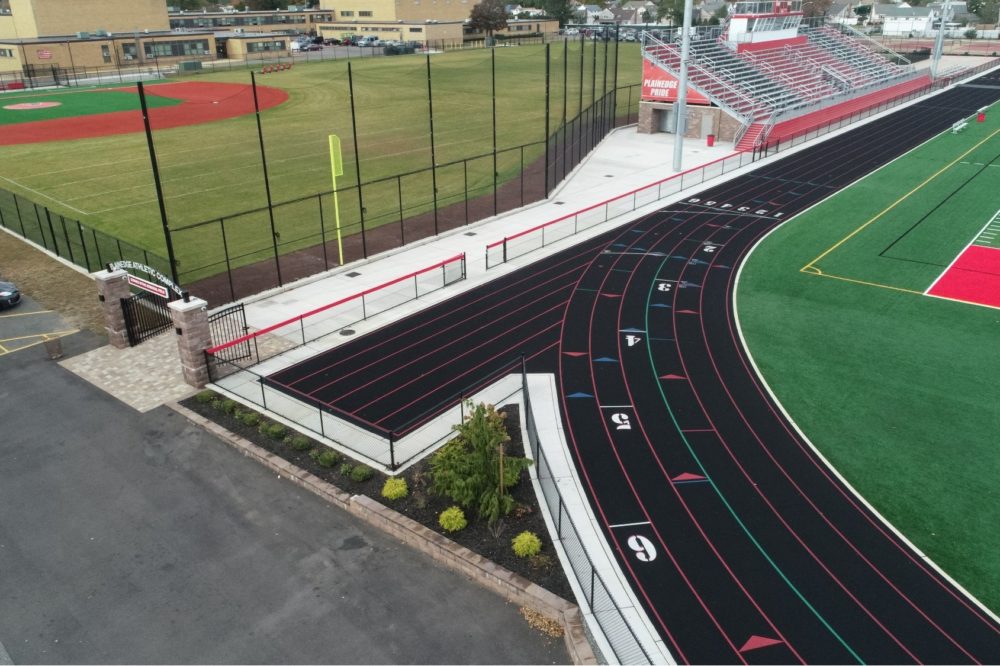 running tracks for athletic fields