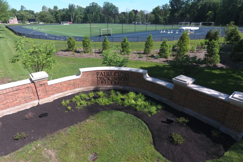 concrete walkways for athletic fields